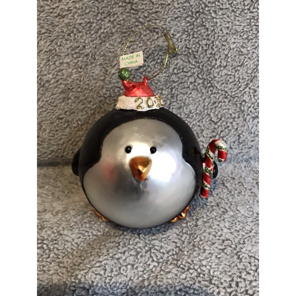 Michaels Christmas Ornament Blown Penguin